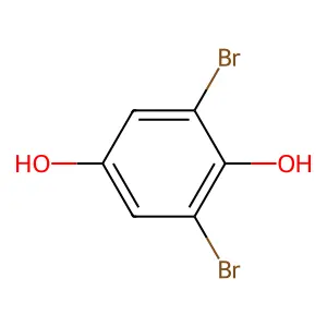 2,6-dibromobenzene-1,4-diol structure
