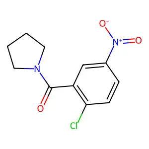 1-(2-chloro-5-nitrobenzoyl)pyrrolidine structure