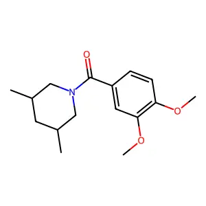 1-(3,4-Dimethoxybenzoyl)-3,5-dimethylpiperidine structure