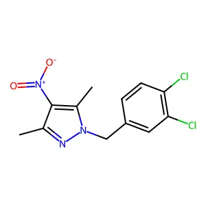 1-(3,4-dichlorobenzyl)-3,5-dimethyl-4-nitro-1H-pyrazole structure