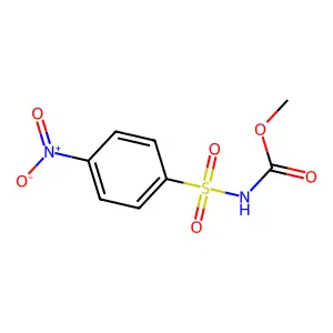 methyl N-(4-nitrophenyl)sulfonylcarbamate structure