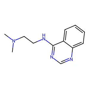 Quinazoline, 4-((2-(dimethylamino)ethyl)amino)- structure