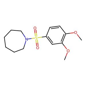 1-[(3,4-dimethoxyphenyl)sulfonyl]azepane structure