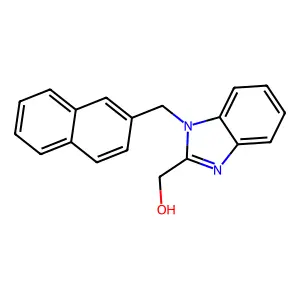 [1-(2-naphthylmethyl)benzimidazol-2-yl]methan-1-ol structure