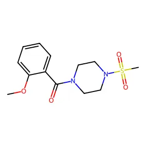 1-(2-methoxybenzoyl)-4-(methylsulfonyl)piperazine structure