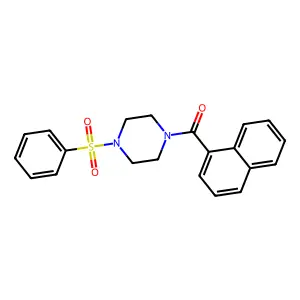 1-(1-naphthoyl)-4-(phenylsulfonyl)piperazine structure