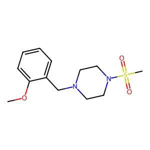 1-(2-methoxybenzyl)-4-(methylsulfonyl)piperazine structure