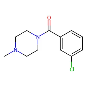 1-(3-Chlorobenzoyl)-4-methylpiperazine structure