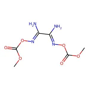 [(1,2-diamino-2-methoxycarbonyloxyiminoethylidene)amino] methyl carbonate structure