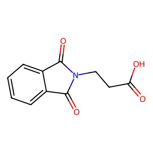 3-(1,3-dioxoisoindol-2-yl)propanoic acid structure