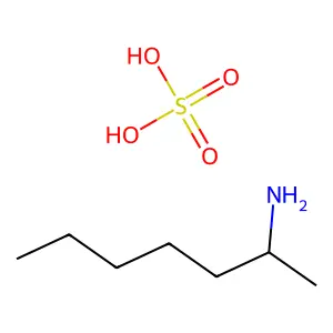 (1)-(1-Methylhexyl)ammonium sulphate structure