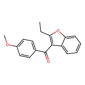 (2-ethyl-1-benzofuran-3-yl)-(4-methoxyphenyl)methanone structure