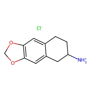 5,6,7,8-Tetrahydronaphtho(2,3-d)-1,3-dioxol-6-amine hydrochloride structure