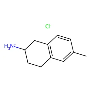 6-Methyl-1,2,3,4-tetrahydronaphthalen-2-amine--hydrogen chloride (1/1) structure
