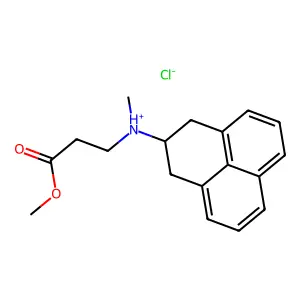 beta-Alanine, N-(2,3-dihydrophenalen-2-yl)-N-methyl-, methyl ester, hydrochloride structure