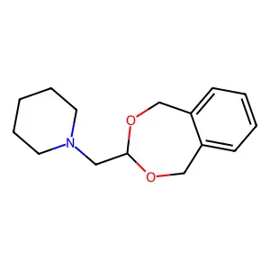 1-(1,5-dihydro-2,4-benzodioxepin-3-ylmethyl)piperidine structure
