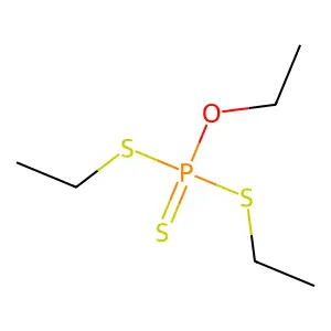 ethoxy-bis(ethylsulfanyl)-sulfanylidene-lambda5-phosphane structure