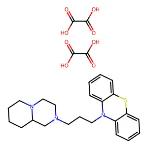 10-(3-(Octahydro-2H-pyrido(1,2-a)pyrazin-2-yl)propyl)phenothiazine maleate structure