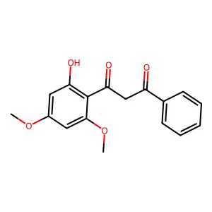 1-(2-hydroxy-4,6-dimethoxyphenyl)-3-phenylpropane-1,3-dione structure