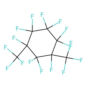 1,1,2,2,3,3,4,5,5,6-decafluoro-4,6-bis(trifluoromethyl)cyclohexane structure