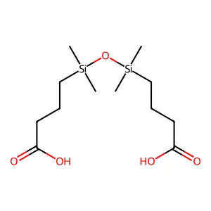 1,3-Bis(3-carboxypropyl)tetramethyldisiloxane structure