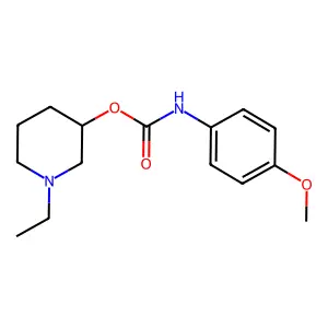 (1-ethylpiperidin-3-yl) N-(4-methoxyphenyl)carbamate structure