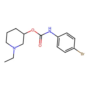 (1-ethylpiperidin-3-yl) N-(4-bromophenyl)carbamate structure