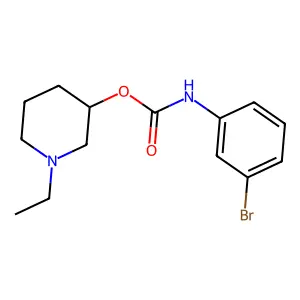 (1-ethylpiperidin-3-yl) N-(3-bromophenyl)carbamate structure