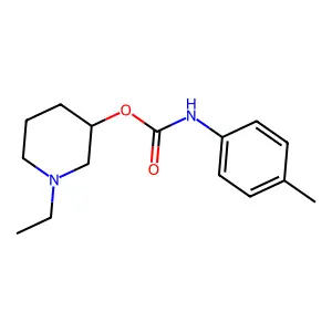 (1-ethylpiperidin-3-yl) N-(4-methylphenyl)carbamate structure