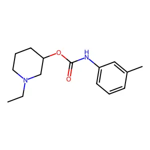(1-ethylpiperidin-3-yl) N-(3-methylphenyl)carbamate structure