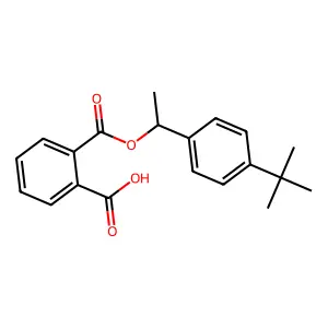 Mono(p-(tert-butyl)-alpha-methylbenzyl) phrhalate structure
