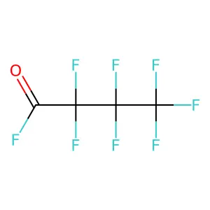 Heptafluorobutyryl fluoride structure