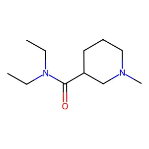 N,N-diethyl-1-methylpiperidine-3-carboxamide structure