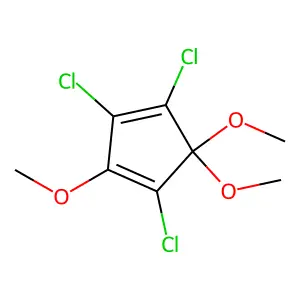 1,2,4-trichloro-3,5,5-trimethoxycyclopenta-1,3-diene structure
