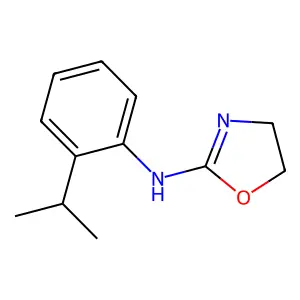 N-(2-propan-2-ylphenyl)-4,5-dihydro-1,3-oxazol-2-amine structure