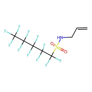 1,1,2,2,3,3,4,4,5,5,5-undecafluoro-N-prop-2-enylpentane-1-sulfonamide structure