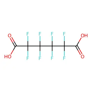 Octafluoroadipic acid structure