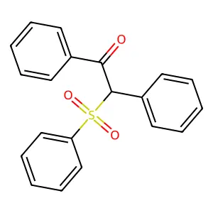 1,2-diphenyl-2-(phenylsulfonyl)ethanone structure
