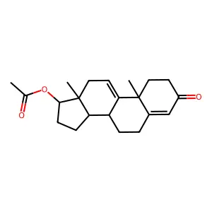 (10,13-dimethyl-3-oxo-1,2,6,7,8,12,14,15,16,17-decahydrocyclopenta[a]phenanthren-17-yl) acetate structure