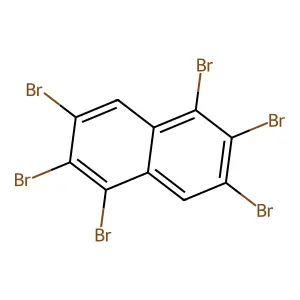 1,2,3,5,6,7-hexabromonaphthalene structure