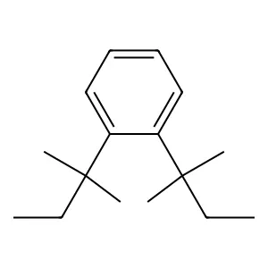 Benzene, o-di-tert-pentyl- structure