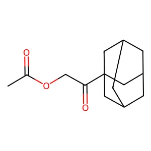[2-(1-adamantyl)-2-oxoethyl] acetate structure