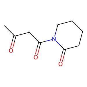 1-(2-oxopiperidin-1-yl)butane-1,3-dione structure