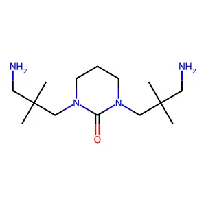 1,3-bis(3-amino-2,2-dimethylpropyl)-1,3-diazinan-2-one structure