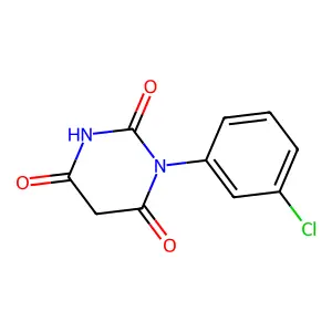 1-(3-chlorophenyl)-1,3-diazinane-2,4,6-trione structure