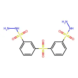 Benzenesulfonic acid, 3,3'-sulfonylbis-, dihydrazide structure