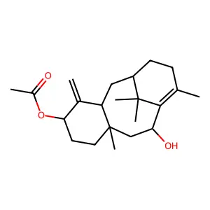 10beta-hydroxytaxa-4(20),11-dien-5alpha-yl acetate structure