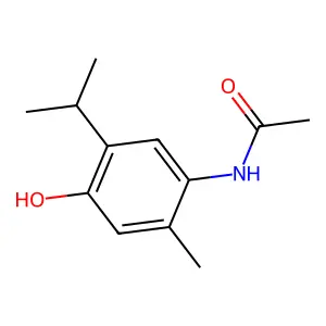N-(4-hydroxy-2-methyl-5-propan-2-ylphenyl)acetamide structure