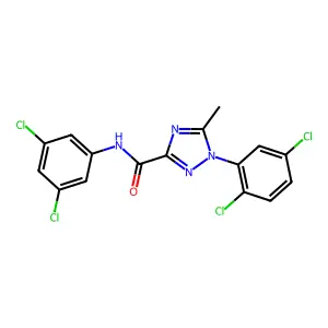 1-(2,5-dichlorophenyl)-N-(3,5-dichlorophenyl)-5-methyl-1H-1,2,4-triazole-3-carboxamide structure