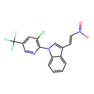 1-[3-chloro-5-(trifluoromethyl)pyridin-2-yl]-3-(2-nitroethenyl)indole structure